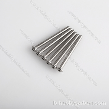 Héich Qualitéit STAINLESS Steel Hex Halschent Fuedem Schrauwen